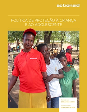 Capa da Política de Proteção à crianças e aos adolescentes