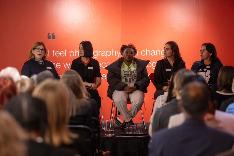 Kleidianny falou sobre a sua história na abertura da exposição Women by Women, em Londres. Foto: BettyLaura Zapata/ActionAid
